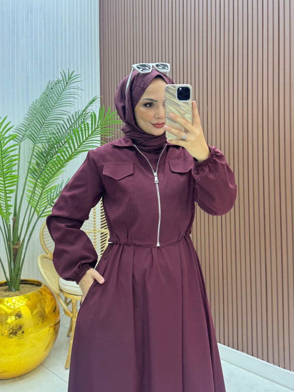 Bordo Ceketli Etekli İkili Takım